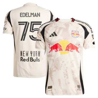 Daniel Edelman New York Red Bulls 2025 Stone Kit Player Jersey - Tan