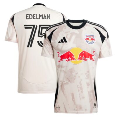 Daniel Edelman New York Red Bulls 2025 Stone Kit Replica Player Jersey - Tan