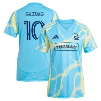 Daniel Gazdag Philadelphia Union Women's 2025 The Voltage Kit Replica Player Jersey - Blue
