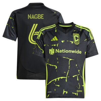 Darlington Nagbe Columbus Crew Youth 2025 The Goosebumps Kit Replica Player Jersey - Black