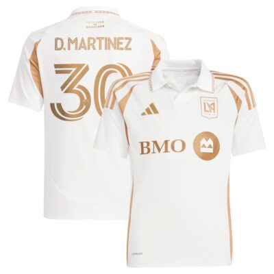 David Martinez LAFC Youth 2025 Secondary Replica Player Jersey - White