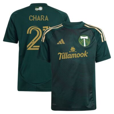 Diego Chara Portland Timbers Youth 2025 Forever Green & Gold Replica Player Jersey - Green