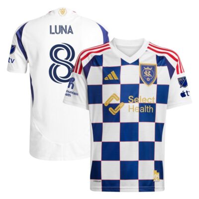 Diego Luna Real Salt Lake 2025 Grid City Player Jersey - White
