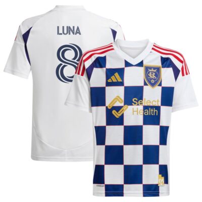 Diego Luna Real Salt Lake 2025 Grid City Replica Player Jersey - White
