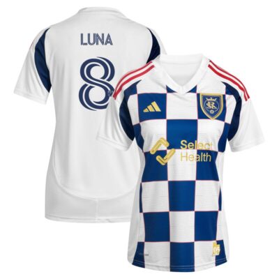 Diego Luna Real Salt Lake Women's 2025 Grid City Replica Player Jersey - White