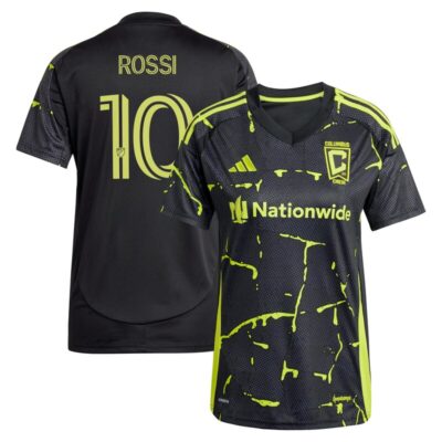 Diego Rossi Columbus Crew Women's 2025 The Goosebumps Kit Replica Player Jersey - Black