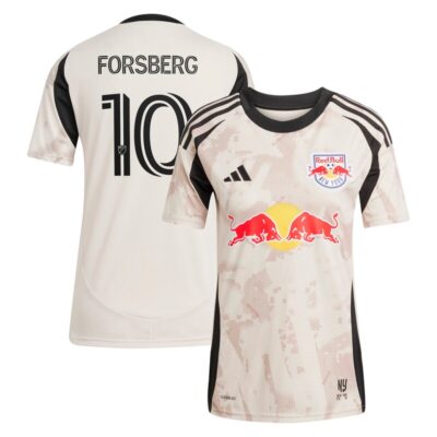Emil Forsberg New York Red Bulls Women's 2025 Stone Kit Replica Player Jersey - Tan