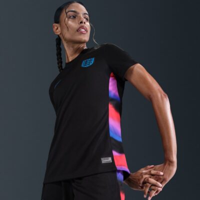 England Women's National Team Women's 2025/26 Away Replica Jersey - Black