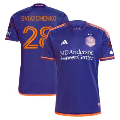 Erik Sviatchenko Houston Dynamo FC 2025 Still Holdin' Player Jersey - Purple