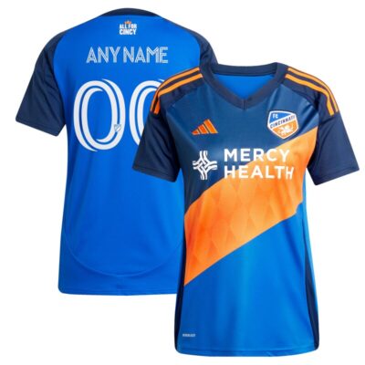 FC Cincinnati Women's 2025 Orange and Blue Legacy Kit Replica Custom Jersey - Blue