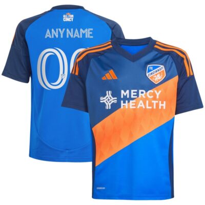 FC Cincinnati Youth 2025 Orange and Blue Legacy Kit Replica Custom Jersey - Blue