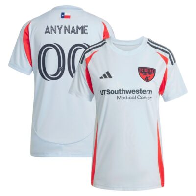 FC Dallas Women's 2025 The Inferno Kit Replica Custom Jersey - Light Blue