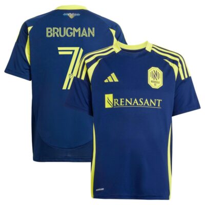 Gaston Brugman Nashville SC Youth 2025 The Heart of Nashville Kit Replica Player Jersey - Navy