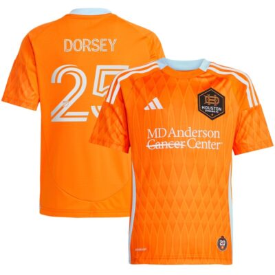 Griffin Dorsey Houston Dynamo FC Youth 2025 Season 20 Replica Player Jersey - Orange