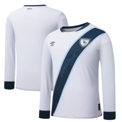 Guatemala National Team Umbro 2025 Home Replica Long Sleeve Jersey - White