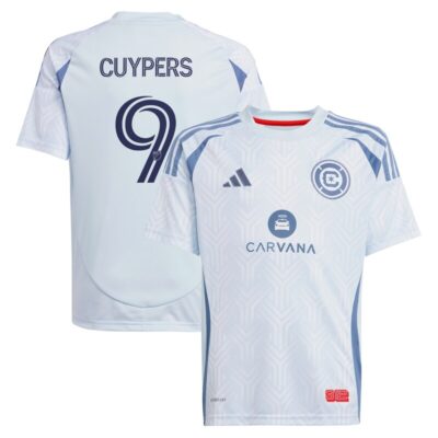 Hugo Cuypers Chicago Fire Youth 2025 The Municipal Kit Replica Player Jersey - Light Blue