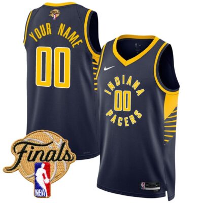 Indiana Pacers 2025 Finals Swingman Custom Jersey Stitched Icon