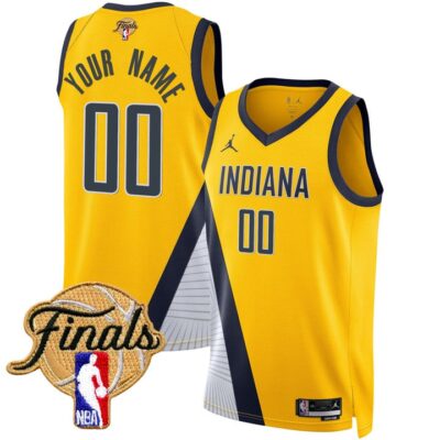 Indiana Pacers 2025 Finals Swingman Custom Jersey Stitched Statement