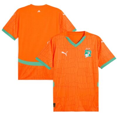 Ivory Coast National Team 2025 Home Replica Jersey - Orange