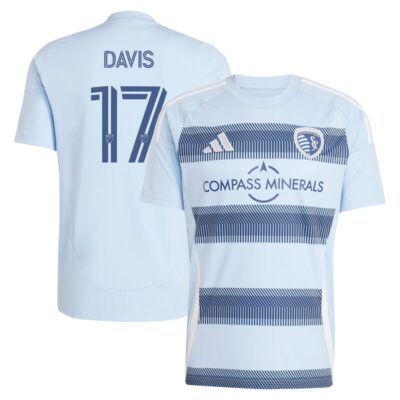 Jake Davis Sporting Kansas City 2025 One KC Replica Player Jersey - Light Blue