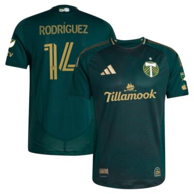 Jonathan Rodriguez Portland Timbers 2025 Forever Green & Gold Player Jersey - Green