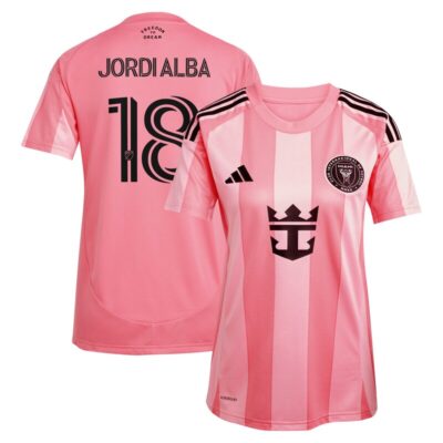 Jordi Alba Inter Miami CF Women's 2025 Euforia Replica Player Jersey - Light Pink