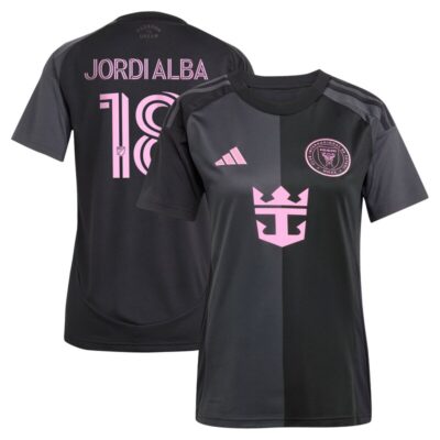Jordi Alba Ramos Inter Miami CF Women's 2025 The Fortitude Kit Replica Player Jersey - Black