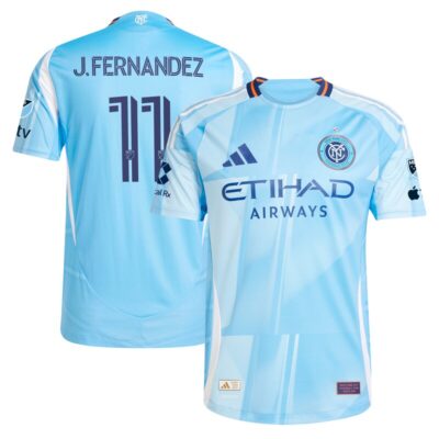 Julian Fernandez New York City FC 2025 The Excelsior Kit Player Jersey - Light Blue