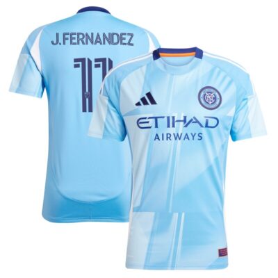 Julian Fernandez New York City FC 2025 The Excelsior Kit Replica Player Jersey - Light Blue