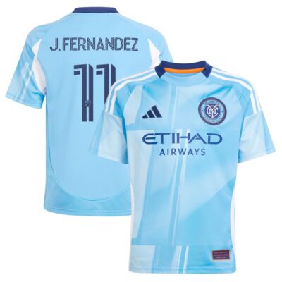 Julian Fernandez New York City FC Youth 2025 The Excelsior Kit Replica Player Jersey - Light Blue