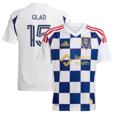 Justen Glad Real Salt Lake 2025 Grid City Replica Player Jersey - White