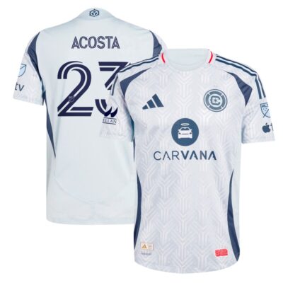 Kellyn Acosta Chicago Fire 2025 The Municipal Kit Player Jersey - Light Blue