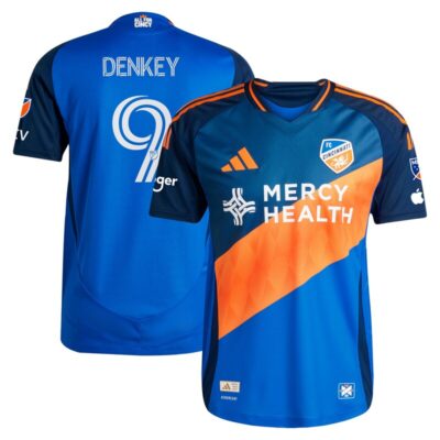 Kevin Denkey FC Cincinnati 2025 Orange and Blue Legacy Kit Player Jersey - Blue