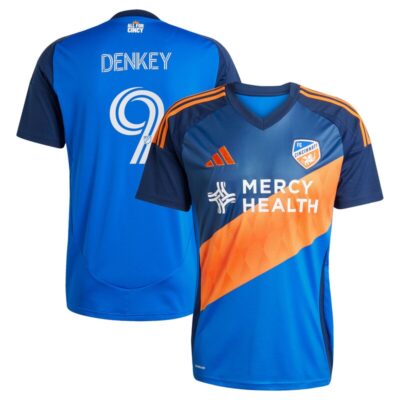 Kevin Denkey FC Cincinnati 2025 Orange and Blue Legacy Kit Replica Player Jersey - Blue