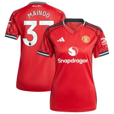 Kobbie Mainoo Manchester United Women's Home 2025/26 Replica Player Jersey - Red