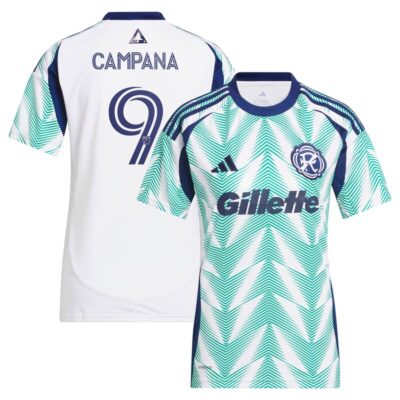 Leonardo Campana New England Revolution Women's 2025 Eastern White Pine x Flag of New England Replica Player Jersey - White