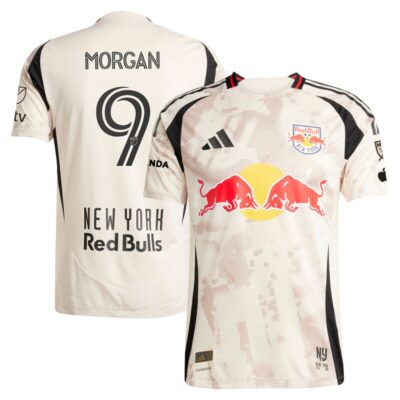 Lewis Morgan New York Red Bulls 2025 Stone Kit Player Jersey - Tan