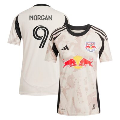 Lewis Morgan New York Red Bulls Women's 2025 Stone Kit Replica Player Jersey - Tan