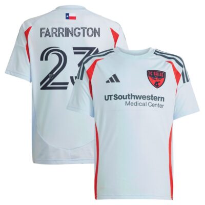Logan Farrington FC Dallas Youth 2025 The Inferno Kit Replica Player Jersey - Light Blue