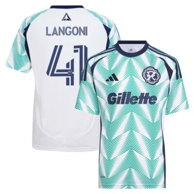 Luca Langoni New England Revolution Youth 2025 Eastern White Pine x Flag of New England Replica Player Jersey - White