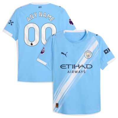Manchester City 2025/26 Home Custom Jersey - Sky Blue
