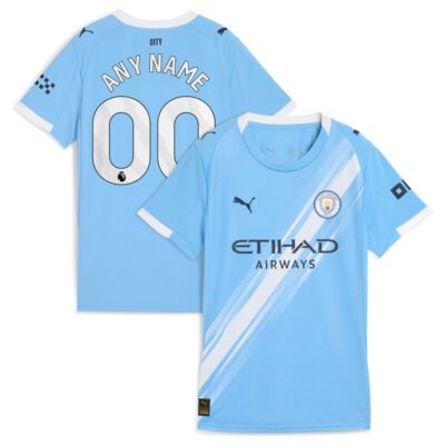 Manchester City Women's 2025/26 Home Replica Custom Jersey - Sky Blue