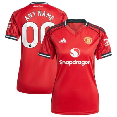 Manchester United Women's Home 2025/26 Custom Replica Jersey - Red