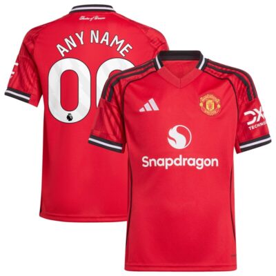 Manchester United Youth Home 2025/26 Custom Replica Jersey - Red