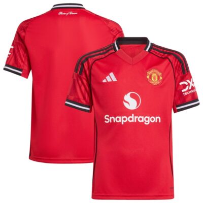 Manchester United Youth Home 2025/26 Replica Jersey - Red