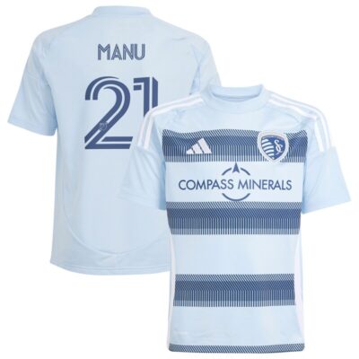 Manu Garcia Sporting Kansas City Youth 2025 One KC Replica Player Jersey - Light Blue