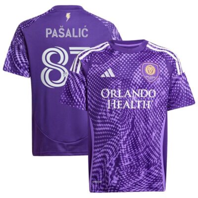 Marco Pasalic Orlando City SC Youth 2025 Perfect Storm Replica Player Jersey - Purple
