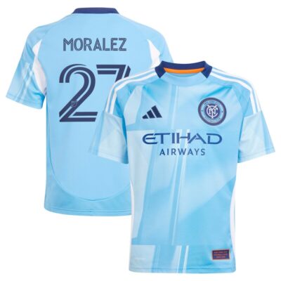 Maximiliano Moralez New York City FC Youth 2025 The Excelsior Kit Replica Player Jersey - Light Blue