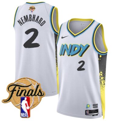 Men's Indiana Pacers 2025 Finals Swingman Jersey Stitched 24/25 City Andrew Nembhard