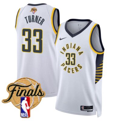 Men's Indiana Pacers 2025 Finals Swingman Jersey Stitched Association Myles Turner